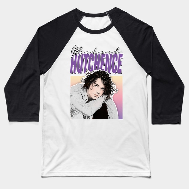 Michael Hutchence Retro Fan Art Design Baseball T-Shirt by DankFutura